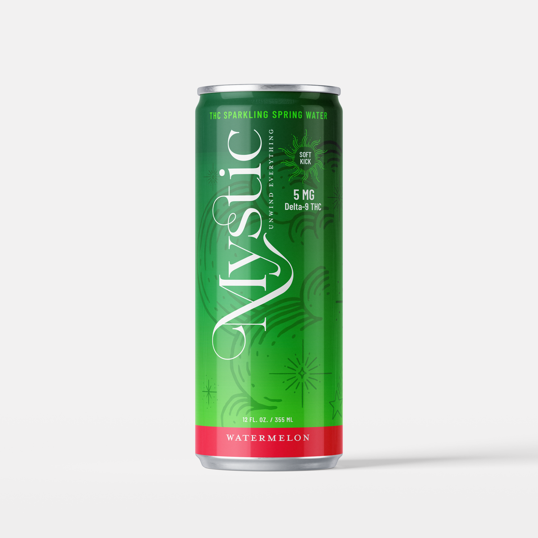 Delta 9 THC Sparkling Water Drink 