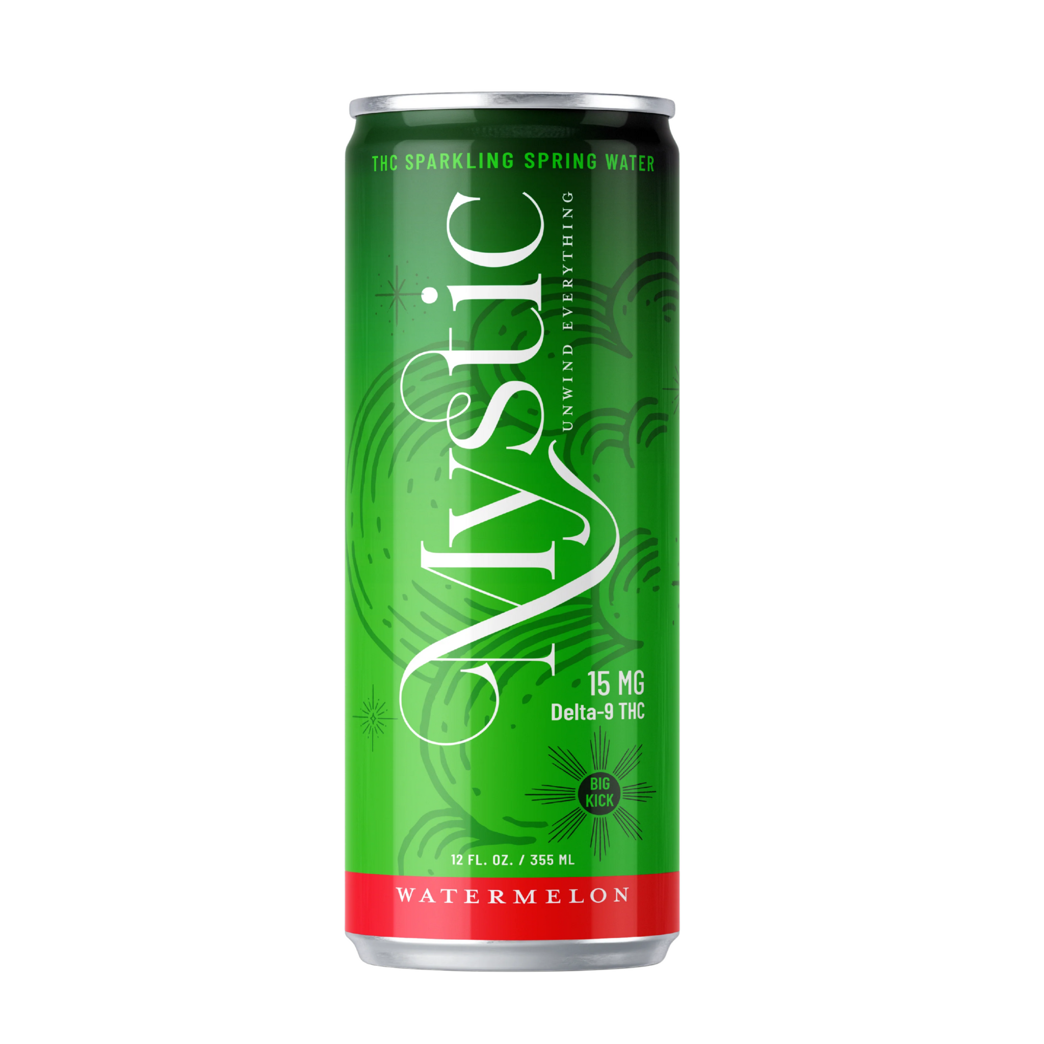 Big Kick Watermelon 15mg Delta-9 THC seltzer can